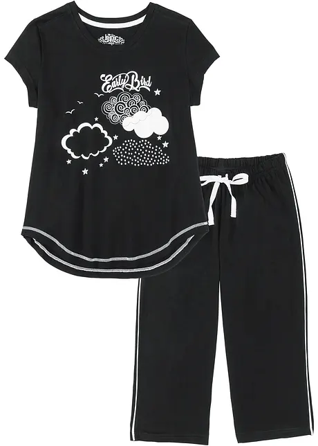 Capri pyjama van puur biologisch katoen, bonprix