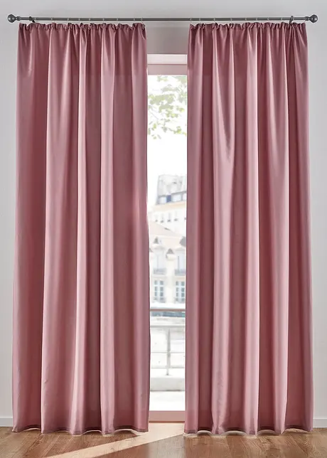Microvezel gordijn (2 stuks), bonprix