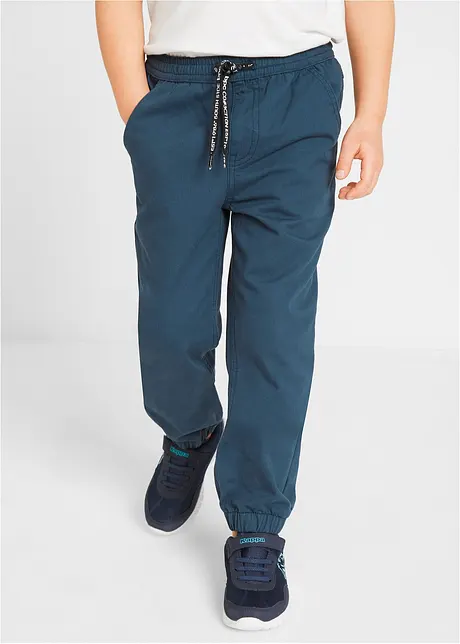 Joggingbroek van puur katoen (set van 3) met comfortband, bonprix