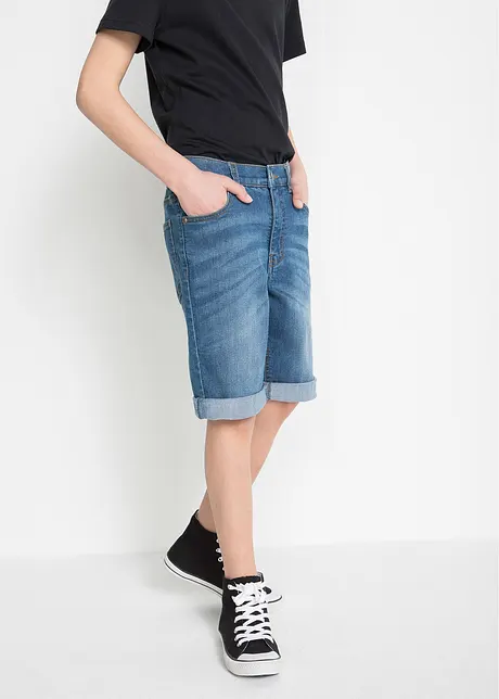 Jongens stretch jeans bermuda, bonprix