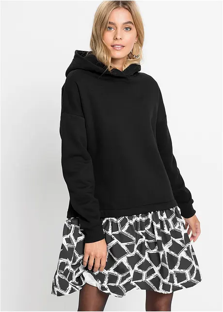 Sweatjurk in layerlook, bonprix