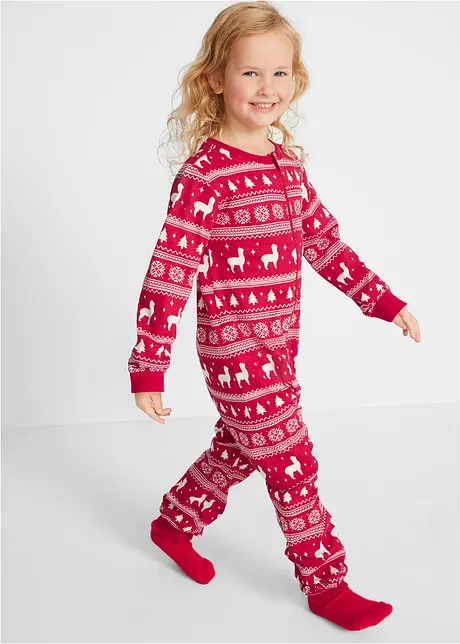 Kinderen pyjama onesie van puur biologisch katoen, bonprix