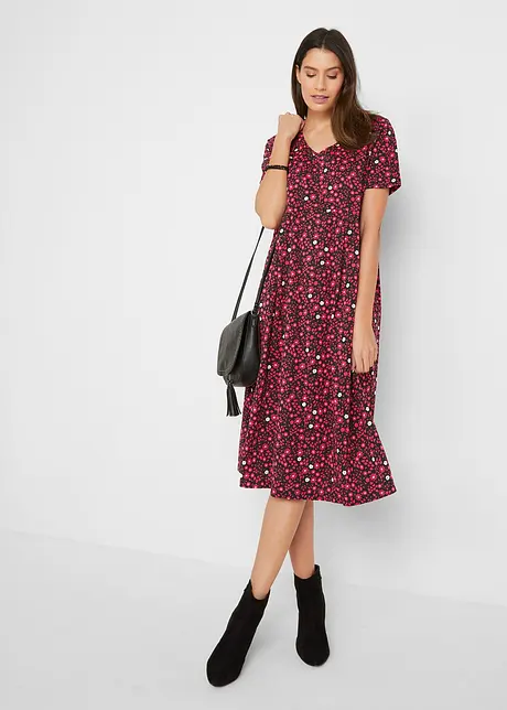 Midi jurk van katoen-jersey, bonprix