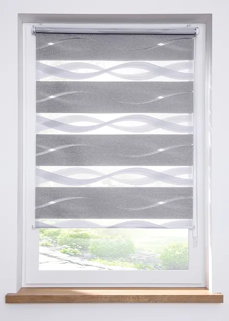 Duo rolgordijn van jacquard met golvend patroon, bpc living bonprix collection