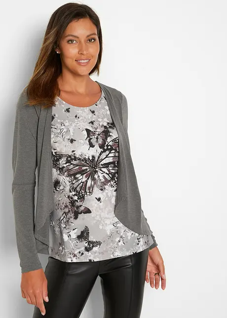 2-in-1 shirt met print, bonprix