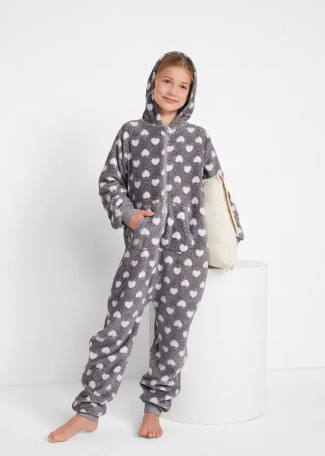 Pyjama onesie van fleece, bonprix