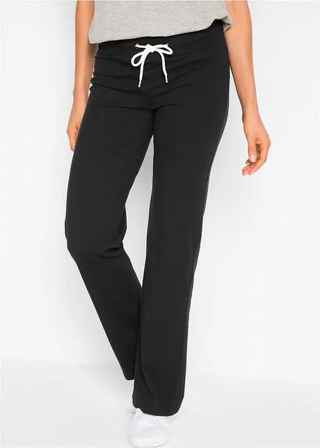 Jersey broek met wijde pijpen, bonprix