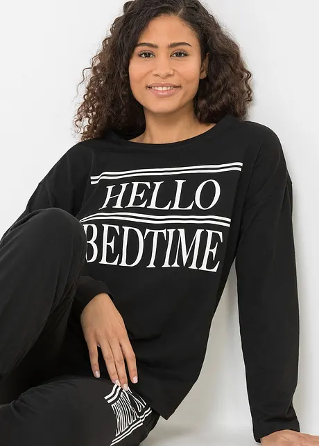 Pyjama met oversized shirt, bonprix