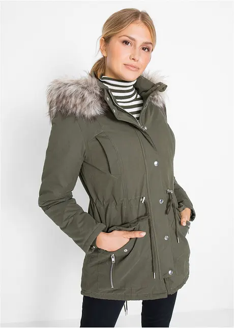 Warm gevoerde parka, bonprix