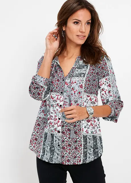 Gedessineerde blouse, bonprix