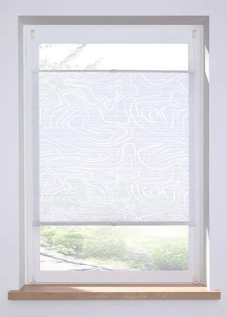 Ausbrenner plisségordijn met grafisch patroon, bpc living bonprix collection