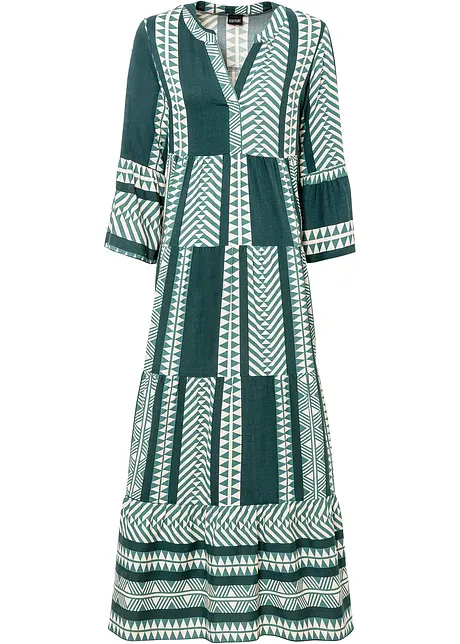 Maxi jurk met printvan soepele viscose, bonprix