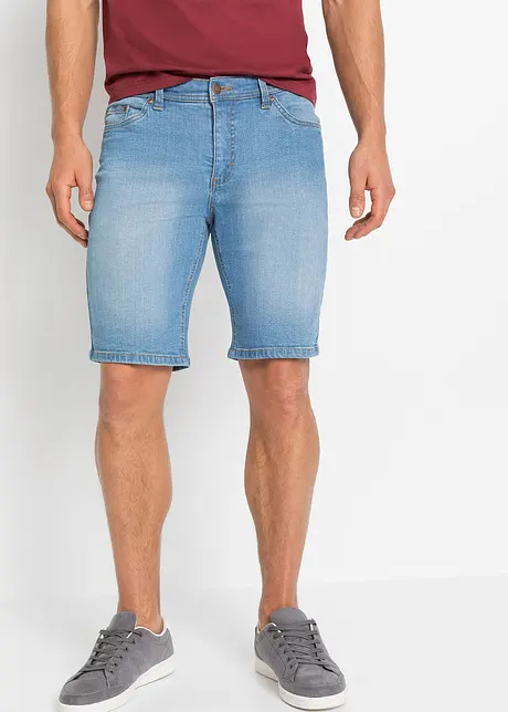 Stretch jeans bermuda, regular fit (set van 2), bonprix