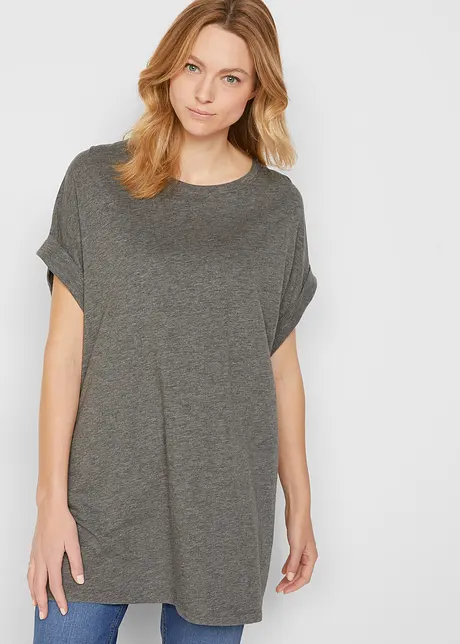 Longshirt van biologisch katoen (set van 2), bonprix
