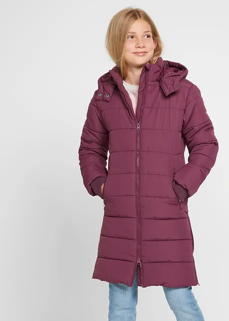 Gewatteerde jas met afneembare capuchon, bonprix