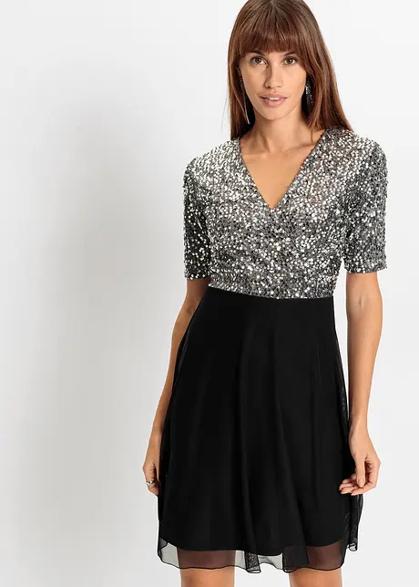 Minijurk met pailletten, bonprix