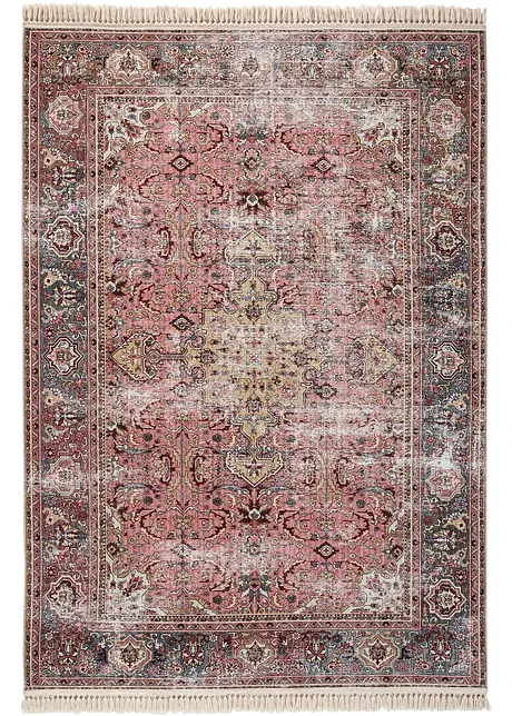 Vloerkleed met oriëntaals motief en franjes, bpc living bonprix collection