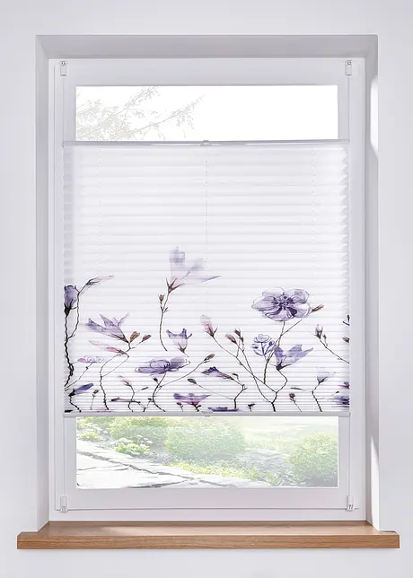 Plisségordijn met bloemenprint, bonprix