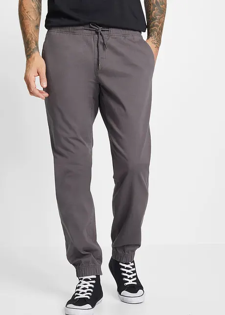 Loose fit chino stretch instapbroek, straight, bonprix