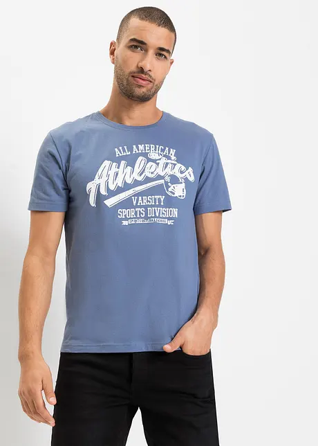 T-shirt met sportieve print (set van 2), bonprix