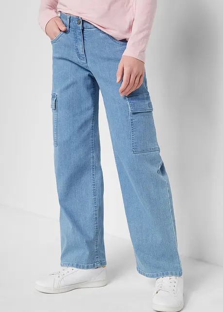 Meisjes cargo jeans, bonprix