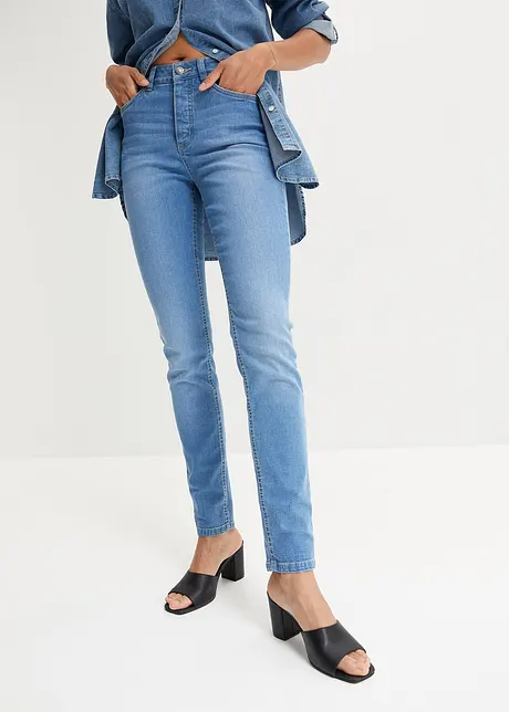 Skinny jeans met high waist, bonprix