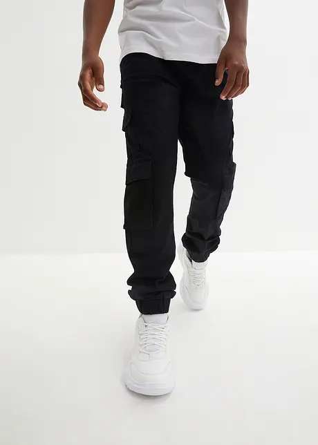 Stretch cargo broek, regular fit, bonprix