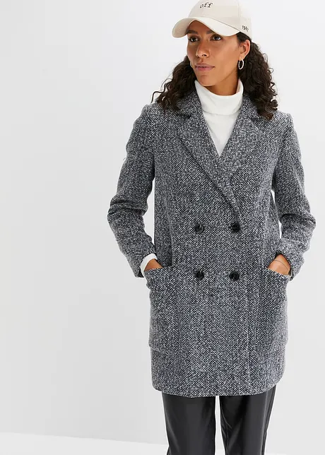 Korte jas in wollen look, bonprix