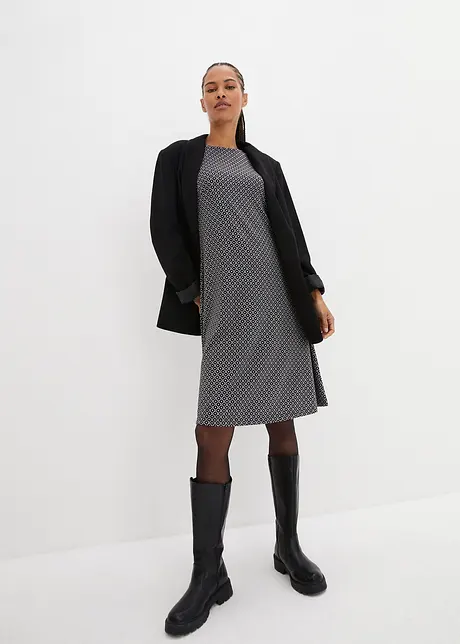 Punto di roma jurk met jacquard patroon, bonprix