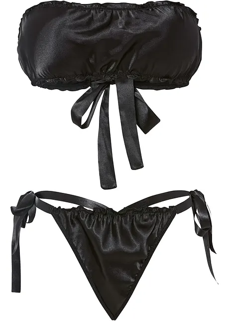 Strapless top om te strikken en string (2-dlg. set), VENUS