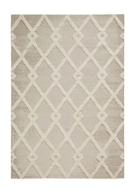 Hoogpolig vloerkleed met plastisch patroon, bpc living bonprix collection