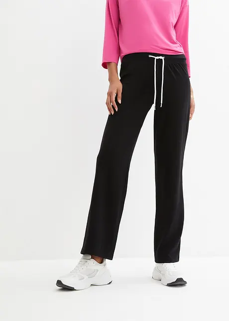 Jersey broek met biologischi katoen en stretch, bonprix