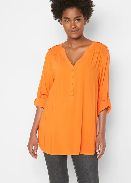 Tuniek met V-hals, lange mouw, bonprix