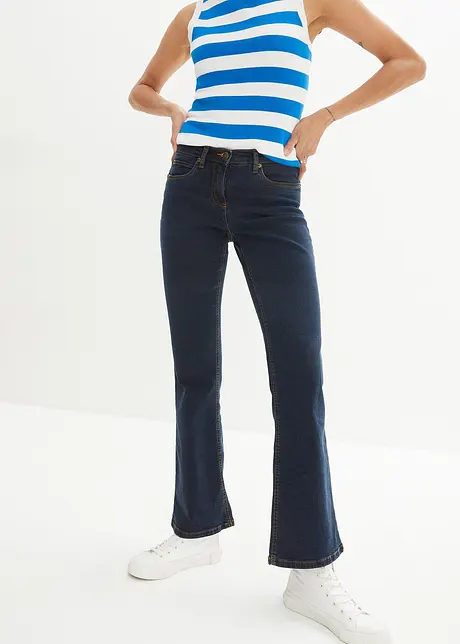 High waist stretch jeans, bootcut, bonprix