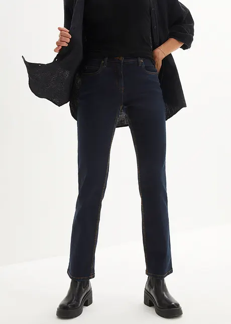 Mid waist stretch jeans, straight, bonprix