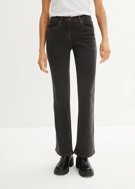 High waist stretch jeans, bootcut, bonprix