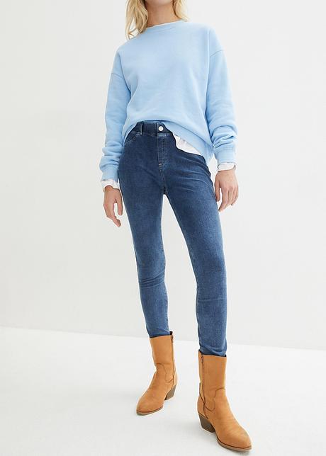 Mooie legging, de perfecte home office jeans - blauw