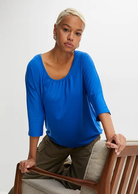 Oversized shirt in een viscosemix, bonprix