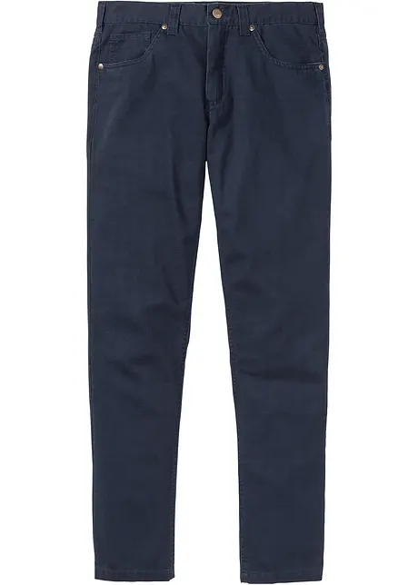 Regular fit twill broek van katoen, straight, bonprix