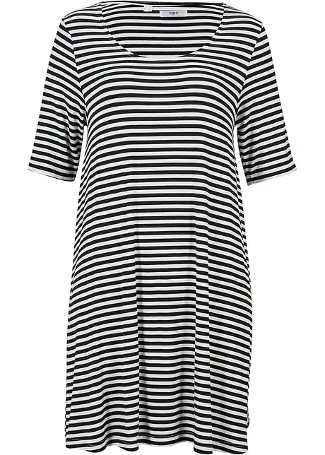 Lange shirt tuniek, korte mouw, bonprix