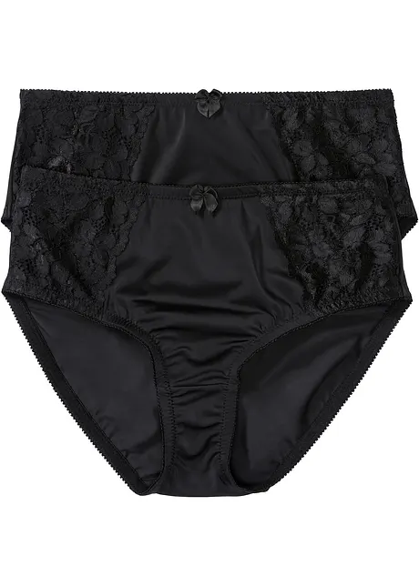 Maxislip met fijne kant (set van 2), bonprix