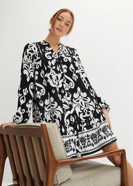 Tuniekjurk van vloeiende viscose, bonprix