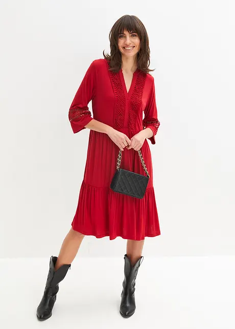 Tuniekjurk met kant, bonprix