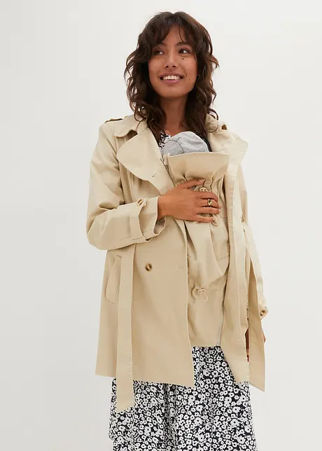 Zwangerschaps trenchcoat met baby-inzet, bpc bonprix collection