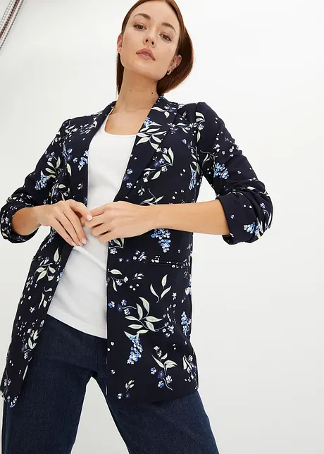 Lange blazer met print, bonprix