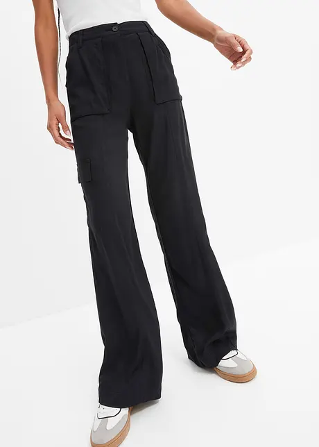 Soepelvallende, wijde cargo broek, bonprix