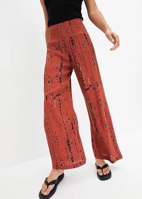 Palazzo broek van vloeiende viscose, bonprix