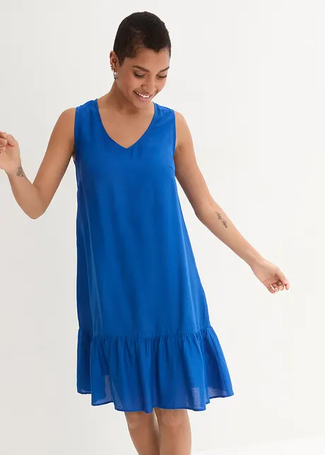 Korte viscose jurk in A-lijn, bonprix