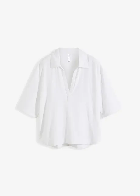 Blouse in een soepele linnen-viscosemix, bonprix