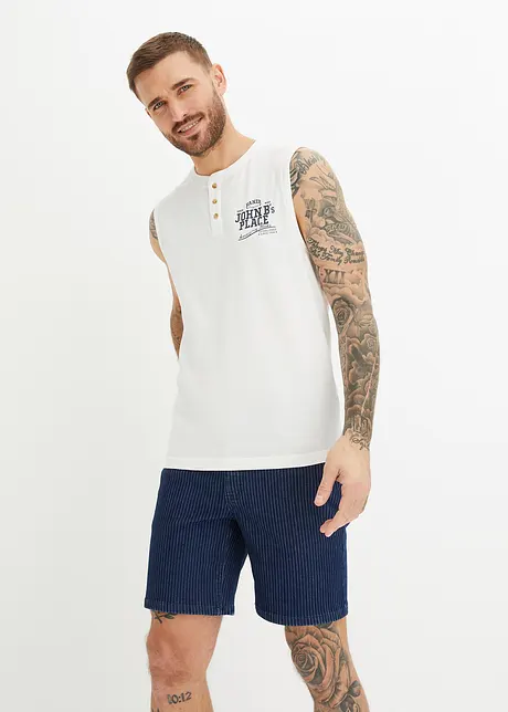 Henley muscle shirt, John Baner JEANSWEAR